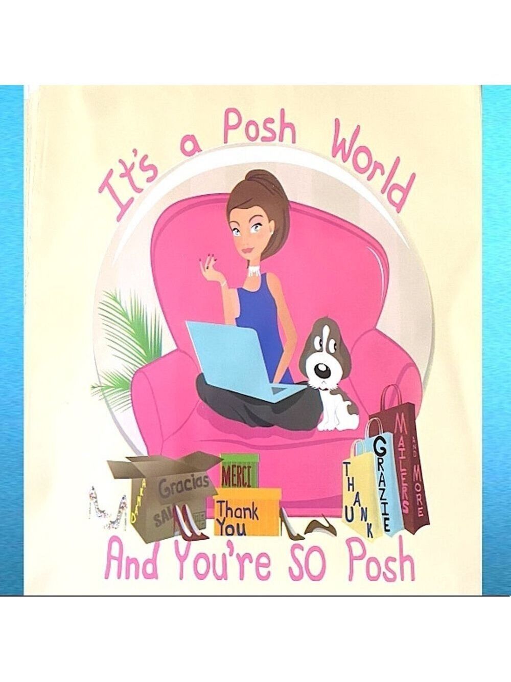25 10X13 Poly Mailers Posh World PRICE IS FIRM - Picture 14 of 16